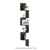 Hastings Home 5-tier Floating Corner Wall Shelf with Hidden Brackets for Decor, Books, Photos, Hardware Included 240741IWJ